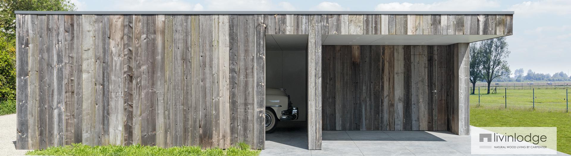 Carport en bois moderne