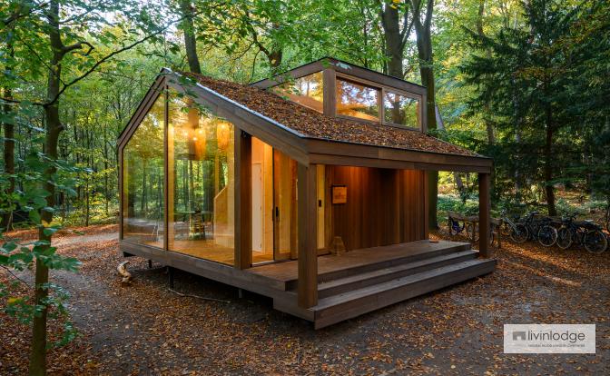 Une tiny house à ossature bois en pleine nature