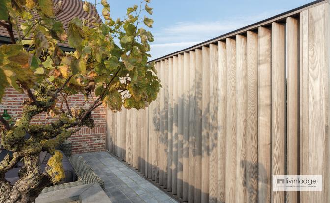 Brise-soleil en bois pour terrasse 