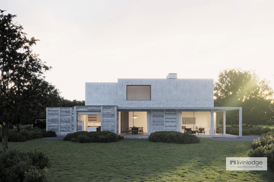 Maison en bois au design contemporain